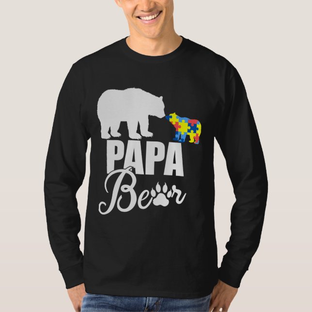 Camiseta Papa autista tiene conciencia del autismo (Anverso)