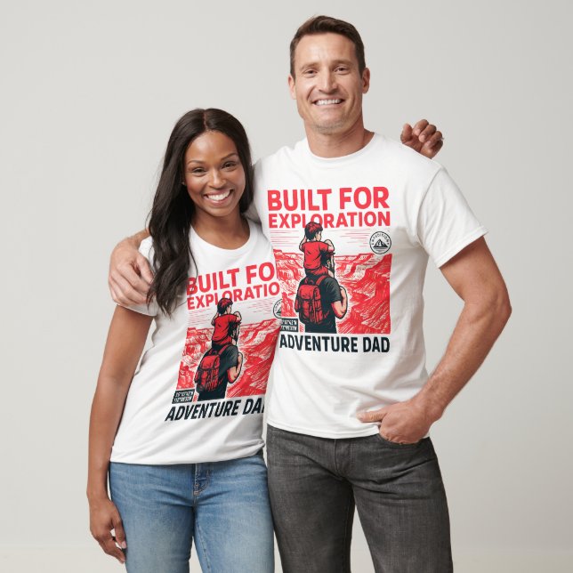 Camiseta Papá Aventurero – CONSTRUIDO PARA LA EXPLORACIÓN (Unisexo)