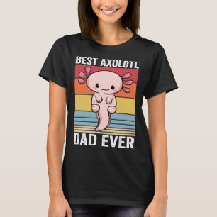 Camiseta Papá Axolotl para Hombres Vintage 90s Chicos Retro