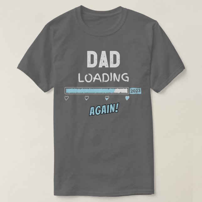 Camiseta Papá Azul cargando de nuevo 2023 Papi Niño Long Sl (Diseño del anverso)