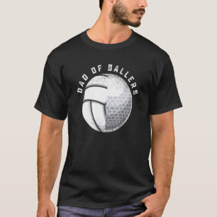 Camiseta Papa Ballers Voleibol De Golf De Hijo O Hija