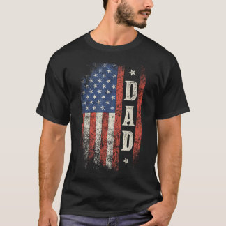 Camiseta Papá Bandera Americana Patriótica Usa
