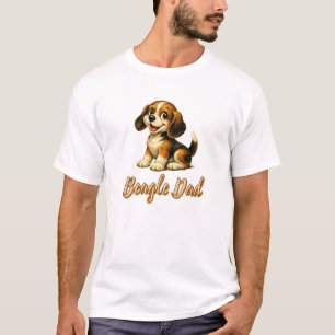 Camiseta Papá Beagle   Cachorro Antiguo Adorable