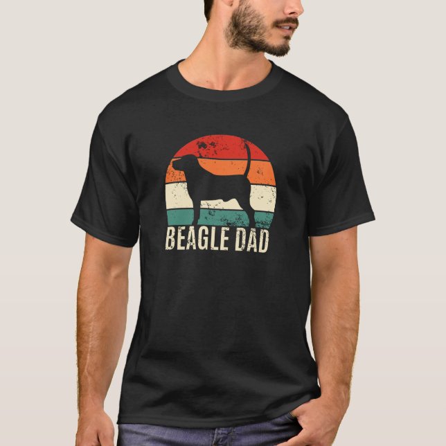 Camiseta Papá Beagle Papá Perro (Anverso)