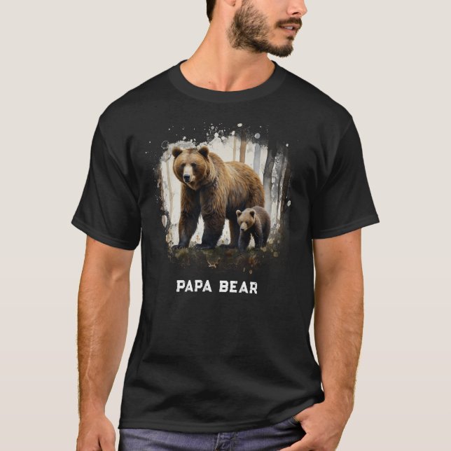 Camiseta *~* PAPA BEAR Cubs AP86 regalo del Día del Padre (Anverso)