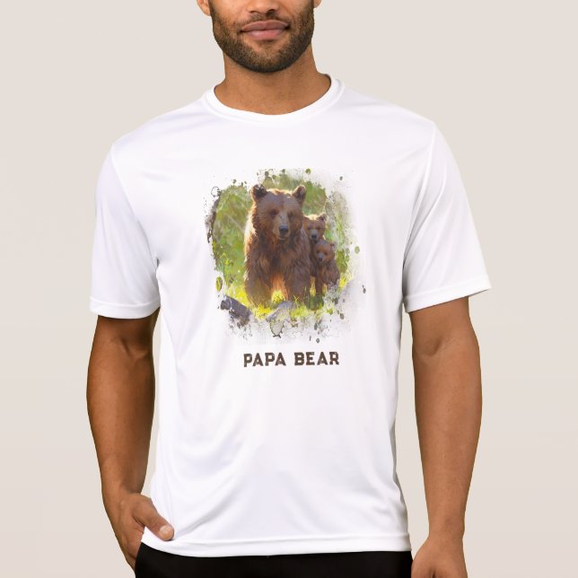 Camiseta *~* PAPA BEAR Cubs regalo del Día del Padre AP86 A (Anverso)