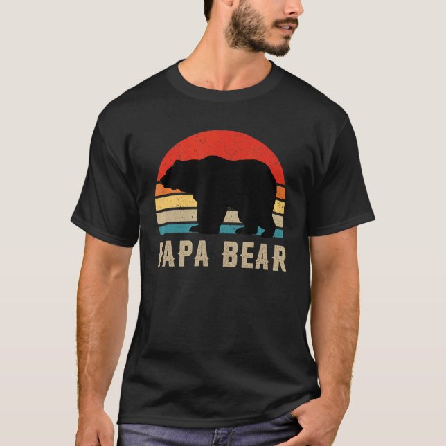 Camiseta Papa Bear Dad Dad Daddy Bear (Anverso)