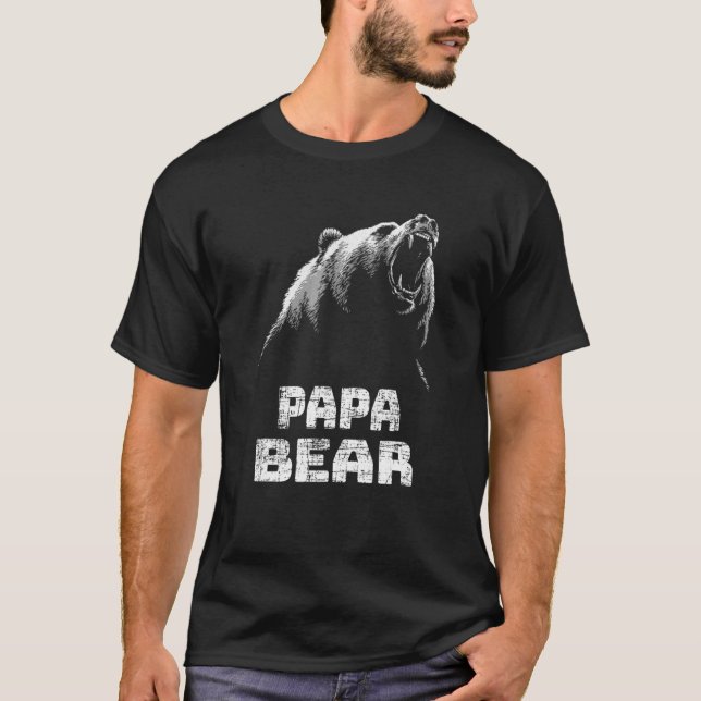 Camiseta Papa Bear Dad Daddy Idea (Anverso)
