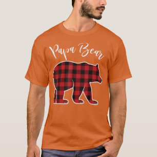 Camiseta Papa Bear Pajama Red Buffalo Xmas Funny Family Chr