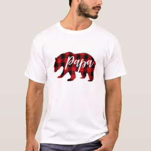 Camiseta Papa Bear Red Plage   Script