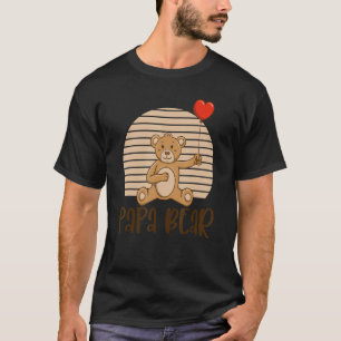 Camiseta Papa Bear Teddy Oso Corazón de globo