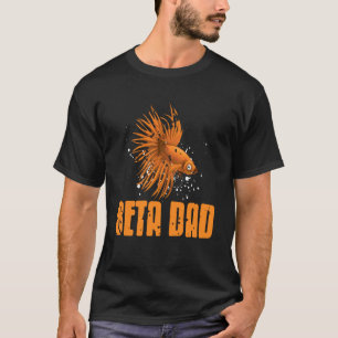 Camiseta Papá Beta Divertido Dueño de Peces Betta Acuario H