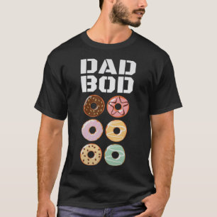 Camiseta Papá Bod Donut Six Pack Daddy Gym