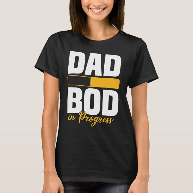 Camiseta Papá Bod En Marcha Cargando Padre Figura Padres (Anverso)