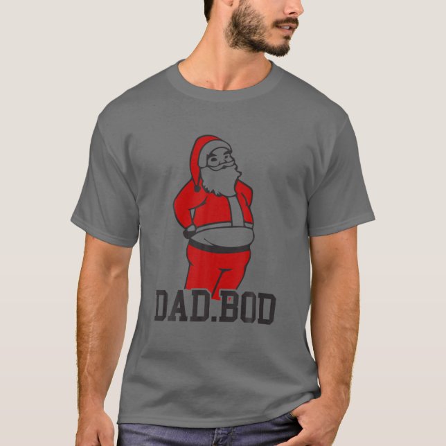 Camiseta Papá Bod Trabajando En El Regalo De Navidades Funn (Anverso)