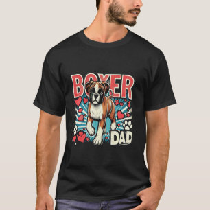 Camiseta Papá Boxer para Amantes de Mascotas Perros Boxer