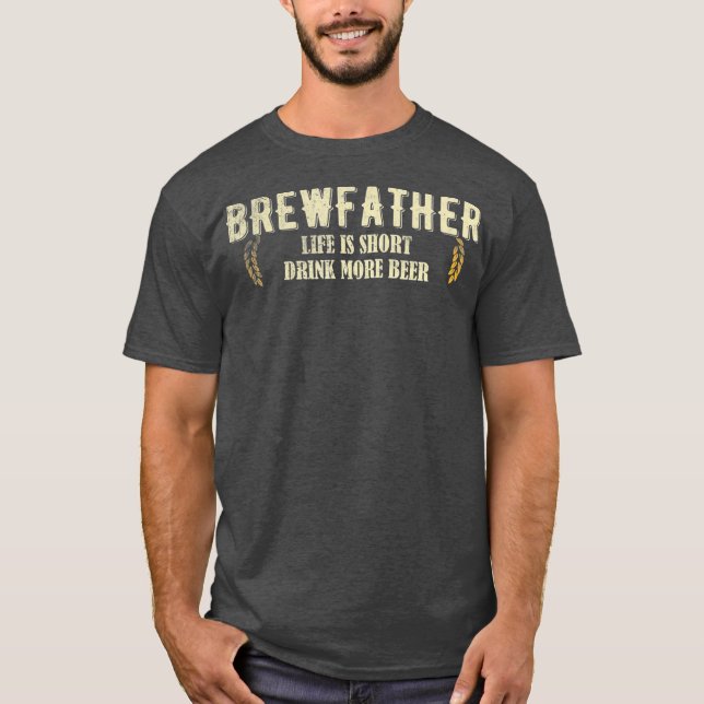 Camiseta Papá Brew el día de los padres Craft Beer Brewer (Anverso)