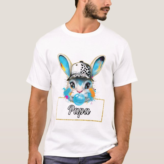 Camiseta Papa Bubble Easter Bunny (Anverso)