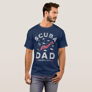 Camiseta Papá Buceador Divertido Buceo