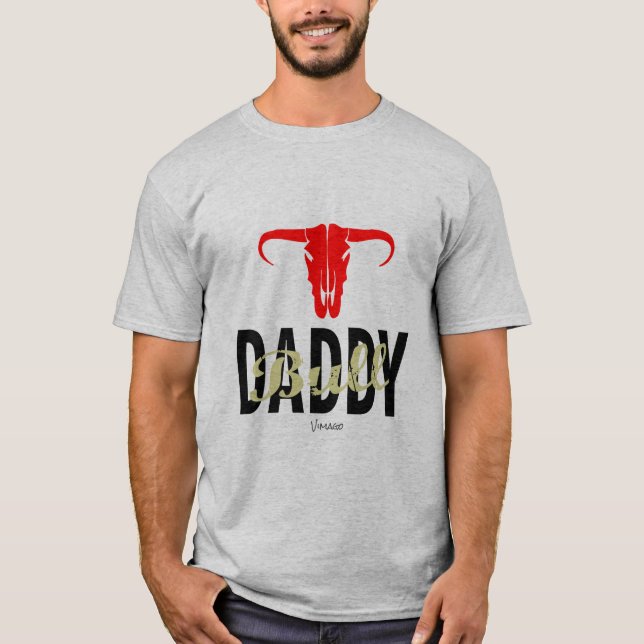 Camiseta Papá Bull por VIMAGO (Anverso)