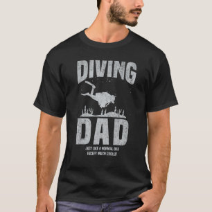 Camiseta Papá Buzo Diving Hombres Buzo Scuba Diving Padres