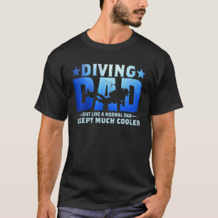 Camiseta Papá Buzo Hombre Buceo Buzo de Buceo Día del Padre
