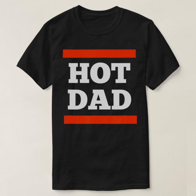 Camiseta Papá caliente del Día del Padre de los Hombres (Diseño del anverso)