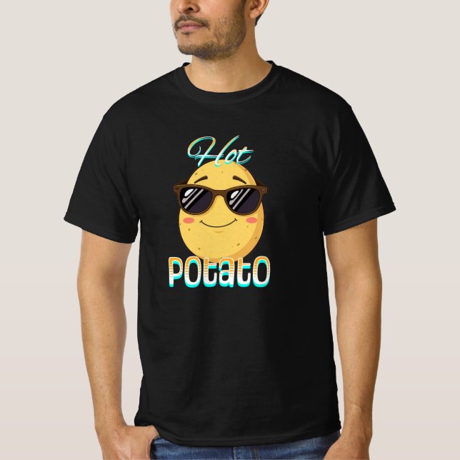 Camiseta Papa caliente | Gracioso Pun de Papa (Anverso)
