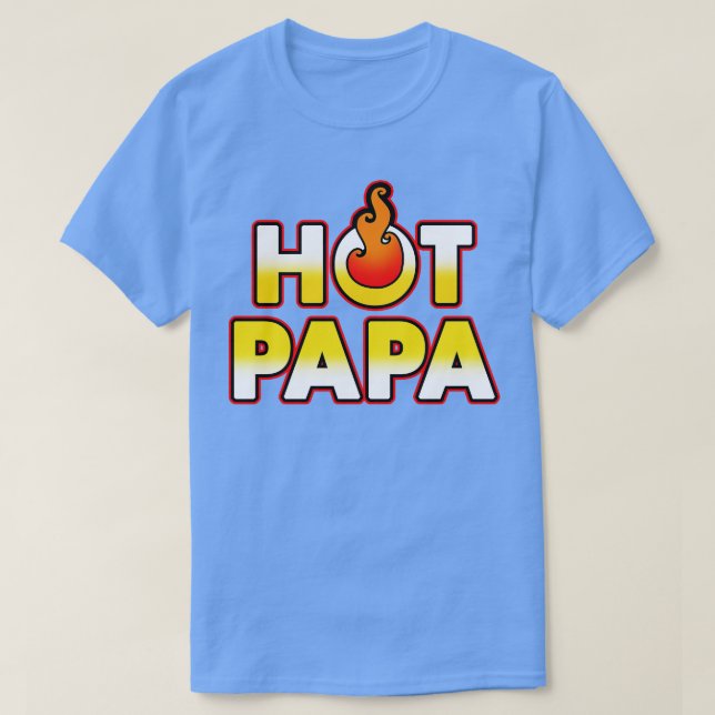 Camiseta Papá Caliente Guay Mejor Regalo De Papá Para Los P (Diseño del anverso)
