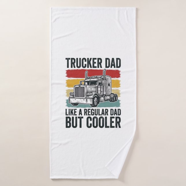 Camiseta Papá camionero como un papá normal pero m (Toalla de baño)