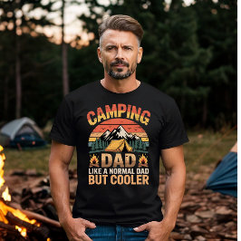 Camiseta Papa campista como un padre normal pero más genial
