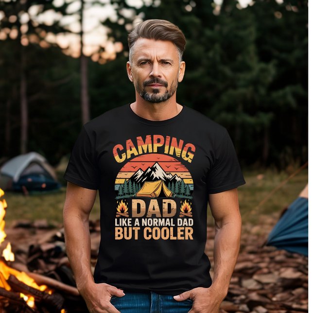 Camiseta Papa campista como un padre normal pero más genial (Subido por el creador)