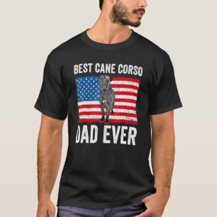 Camiseta Papá Cane Corso Usa Bandera Americana Perro Cane C