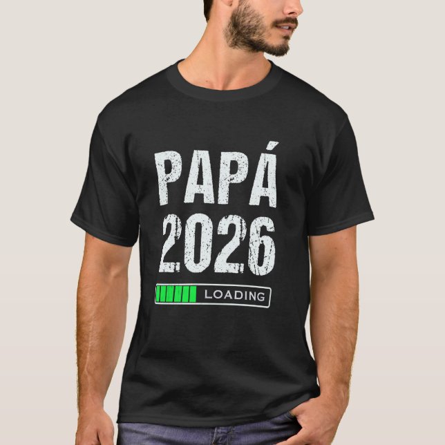 Camiseta Papá Cargando 2026 (Anverso)