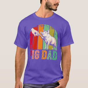 Camiseta Papa Cerdo - Amante de los animales de granja retr