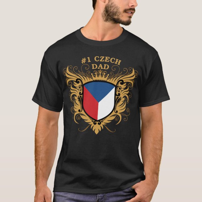Camiseta Papá checo del número uno (Anverso)