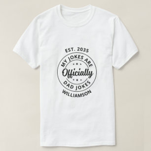 Camiseta Papá Chistes Regalo del día de los padres para que