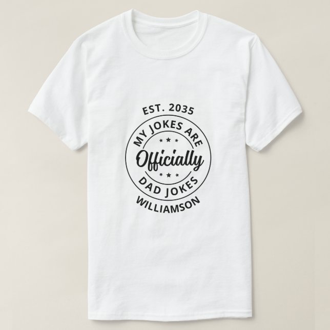 Camiseta Papá Chistes Regalo del día de los padres para que (Diseño del anverso)