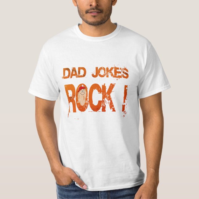 Camiseta Papá Chistes Rock Shirt - Gracioso Día del Padre T (Anverso)