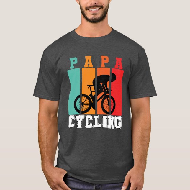 Camiseta Papa Ciclismo Papá Bicicleta Lover Guay Bicycling (Anverso)