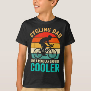Camiseta Papá ciclista como uno regular pero bicicleta más 