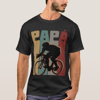 Camiseta Papá Ciclista Vintage  Dia del padre en Español