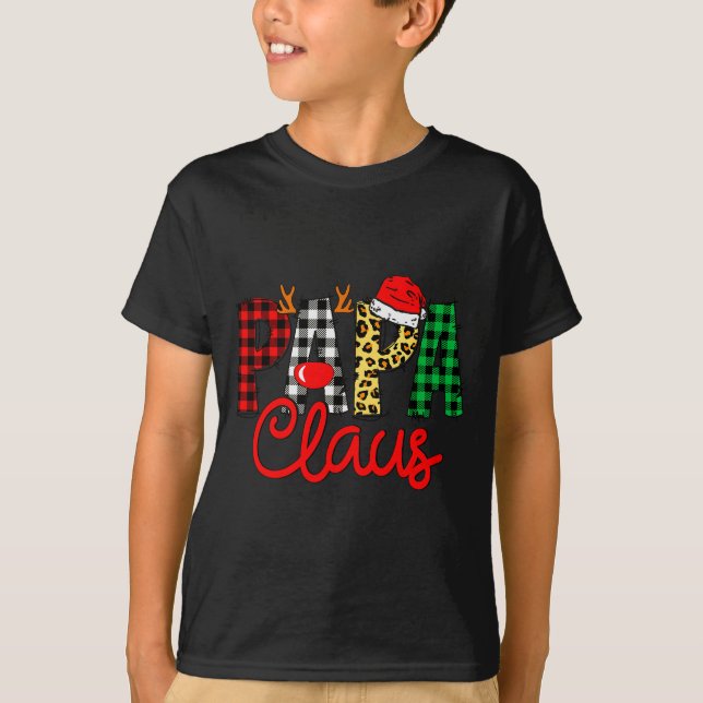 Camiseta Papa Claus Funny Christmas Family Matching  (Anverso)