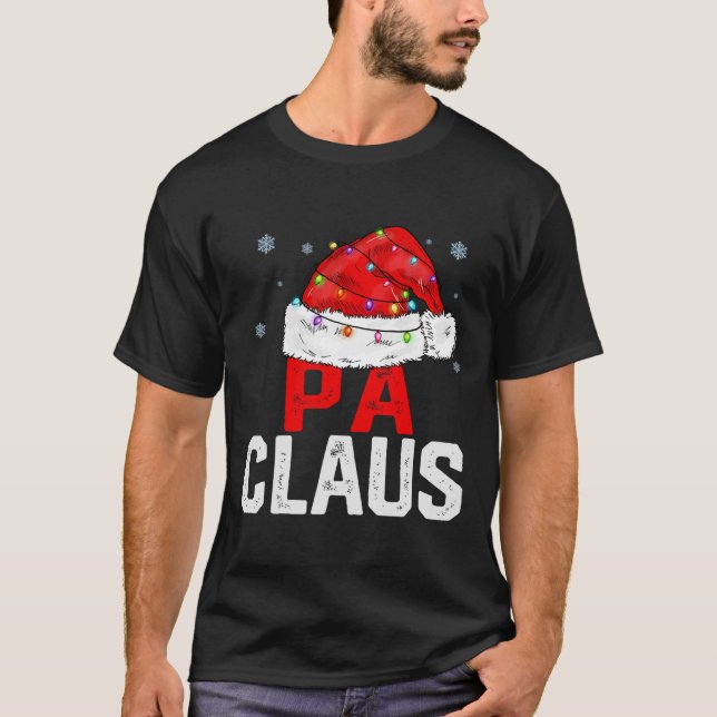 Camiseta Papá Claus Graciosa Familia De Xmas Que Coincide C (Anverso)