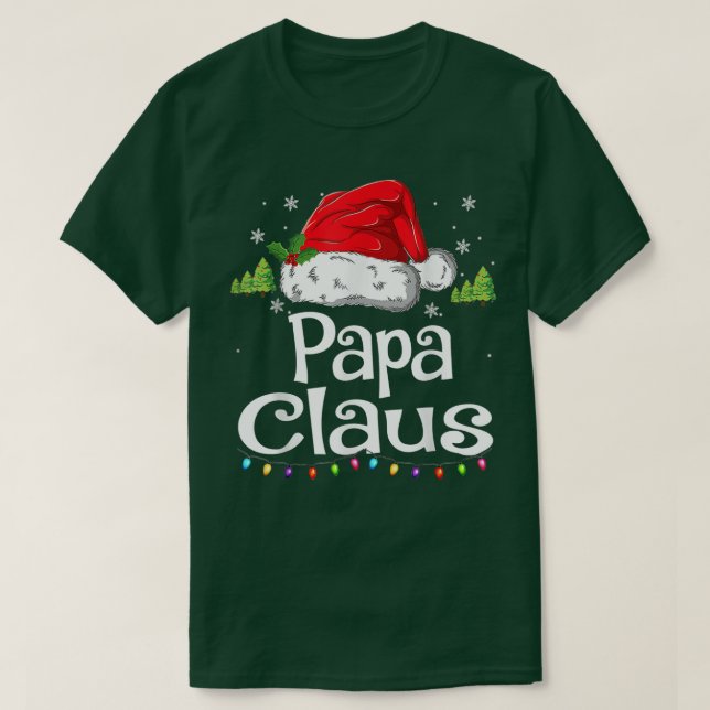 Camiseta Papa Claus Navidades Camisas Pajama (Diseño del anverso)