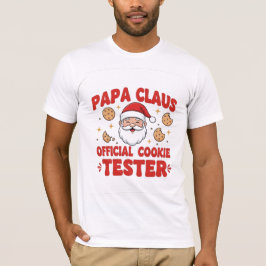 Camiseta Papa Claus – Official Cookie Tester | Funny Christ