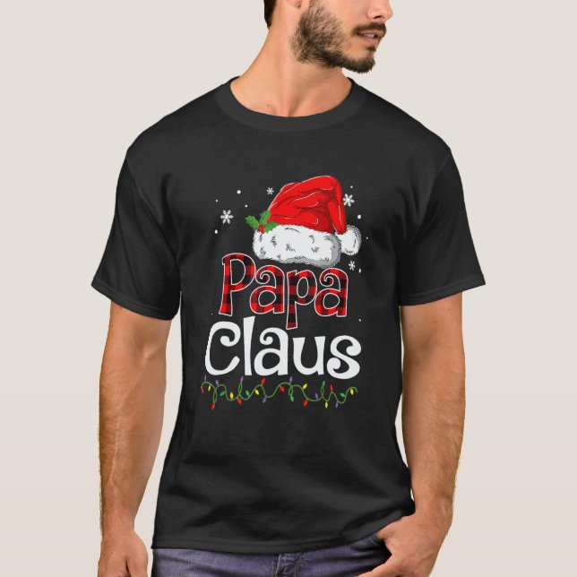 Camiseta Papa Claus Santa Christmas Pajama Matching Family (Anverso)