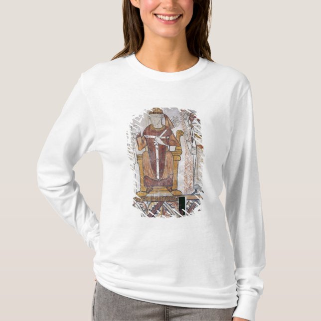 Camiseta Papa Clemente IV que invierte a Charles de Anjou (Anverso)