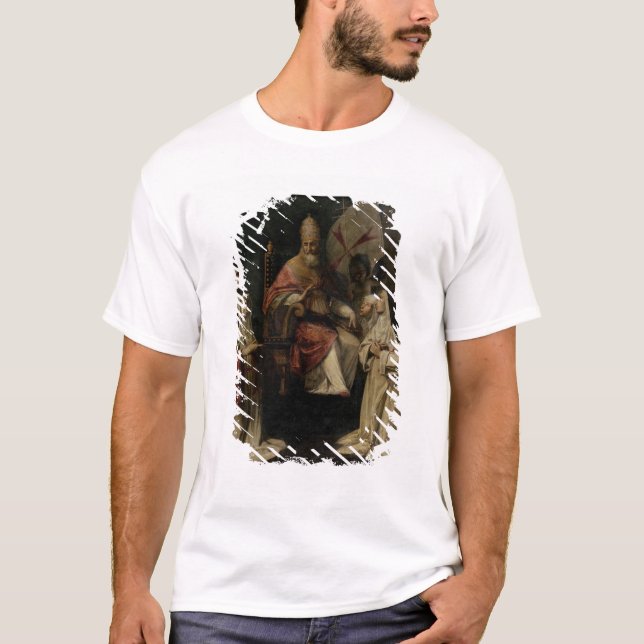 Camiseta Papa Clemente VIII que bendice a las monjas (Anverso)