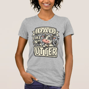 Camiseta Papá como ninguna otra divertida vaca vintage dise